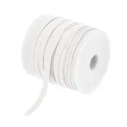 1/4 Inch Double Fold Bias Tape Continuous Bulk Bias Tape Light White 50 Yards