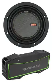 Memphis Audio MOJO MJM612 6.5" 1400w Competition Car Subwoofer+Bluetooth Speaker