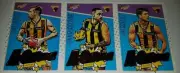 2017 AFL SELECT FOOTY STARS HAWTHORN HAWKS A-GRADERS TEAM SET 3 CARDS