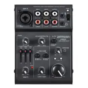 Mic-Line Mixing Console Mixer with USB Audio Interface USB Echo Effect 5-Channel