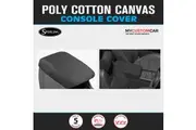 Mitsubishi Triton MV 2023-On Canvas Console Lid Cover Armrest Charcoal