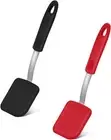 2pcs Silicone Spatula, Silicone Spatula Turner Heat-Resistant Scratch Flipper