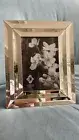 BEAUTIFUL ART DECO MIRROR 5 X 7” BEVELED PICTURE FRAME NEW WITH BOX $30