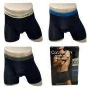 Calvin Klein Pack of 3 Microfiber Stretch Wicking Boxer Brief Men's S Multi