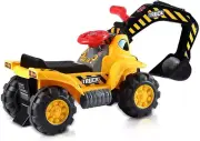 Kids Ride On Digger Ride On Car Toy Children Excavator Bulldozer Loader Play ...