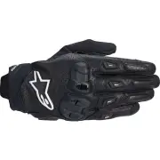 SP X 7 Black White Motorcycle Gloves
