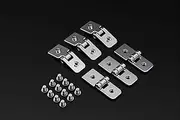 GuineaLoft™ H2 Hinge Set - 2-Hole Hinge Set w/ 6 Hinges and 12 Screws - Guinea Loft Exclusive