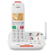 VTech Amplified Cordless Senior Phone with Answering Machine, Call Blocking, 90d