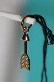 PANDORA SHINE™ 767812 ARROW OF CUPID CHARM DANGLE PENDANT Pouch & bagtag $60