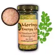 Pink Himalayan Sea Salt with Moringa Leaf Shaker, 4 oz.