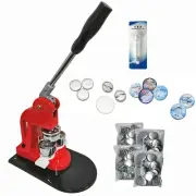 ChiButtons KIT 37mm Button Maker-1 + Round Mould + 200 Pin Parts + Circle Cutter