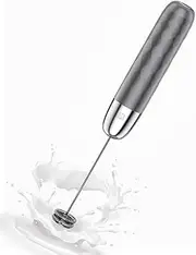 Maestri House Rechargeable Milk Frother, Handheld Electric Foam Maker Detachable Stainless Steel Whisk Drink Mixer Foamer Mini Blender for Matcha, Lattes, Cappuccino, No Stand