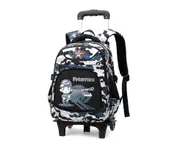 Boys Rolling Backpack Elementary and Middle School Trolley School Bag Large Capacity Wheeled Travel Bag A140
