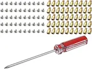 EMSea PC Case Motherboard Screws Kit, M3x6x4mm Brass Standoffs M3x5mm Screws with Screwdriver for Hard Drive Computer Case Motherboard