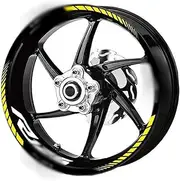 for YZF R125 Motorcycle Logo 17 Inch Inner and Outer Wheel Rim Hub Decal Decoration Waterproof High Reflective Sticker (Color : 22)