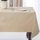 JUCFHY Rectangle Table Cloth Linen Farmhouse Tablecloth Heavy Duty FabricStai...