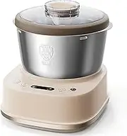 Household Dough Mixer with Heating, 5L Fully Automatic Dough Mixer, 2 Mixing Modes, 25-38℃ Constant Temperature Fermentation, 15 Minutes Fast Mixing, Split Design, Easy to Clean, for Home Kitchen