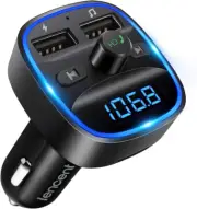 FM Transmitter, Bluetooth FM Transmitter Wireless Radio Adapter Car Kit with ...