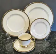 DISCONTINUED LENOX CHINA TYLER PATTERN 5 PIECE PLACE SETTING NEW