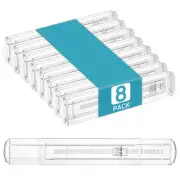 8 Pack Shallow Drawer Dividers, Adjustable 2.3" High Expandable from 12.9"-21...
