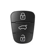 Replacement 3 Button Rubber Pad Key Shell For Hyundai IX35 I30 Accent Kia K2 K5 Rio Flip Remote Car Key Fob Case Cover 2 Buttons