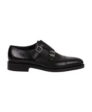 John Lobb William Monk Strap Derby Shoes UK8.5 Black