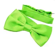 [DonDon] mens bow tie Silk Look pre-tied and adjustable for shirts tuxedo suit