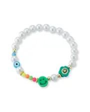 Sphera Milano 14K Over Silver 8mm Pearl Beaded Bracelet