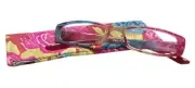 Calabria 746 Tropical Hawaiian Print Reading Glasses w/Matching Case Pink +1.25
