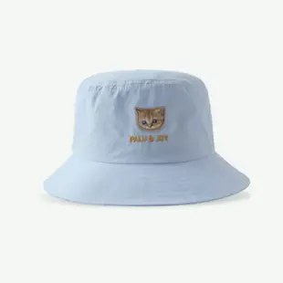 木瓜製品MG STUDIO/貓咪刺繡漁夫帽 盆帽 可愛帽子 盆帽 遮陽帽 薄款防晒帽