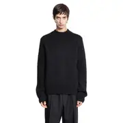 [JIL SANDER] Midweight Alpaca Wool Sweater Black
