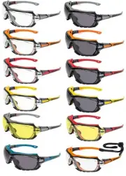 Global Vision Octane Anti Fog Safety Glasses/Goggles Gasket Motorcycle W/Cord