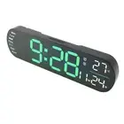 Multifunctional LED Digital Clock: Alarm Timer Adjustable Lights - Green
