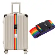 Luggage Strap Code Password Travel Suitcase Secure Lock Safe Packing Belt-Multicolour