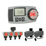 Garden Watering System With Timer x4 Hose Fittings