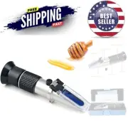 Honey Refractometer 3-in-1 Moisture Brix Baume Honey Maple Syrup Molasses