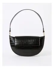 [Tokito] Charlie Croc Shoulder Bag in Black