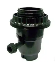 phenolic off/on 1/4 ips lamp socket w/ screw cap *large hole* TR-31XLH