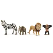 4pc Schleich Wild Life Safari Starter Set Kids Action Figure Playset Toy 3y+