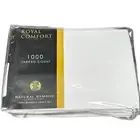 Royal Comfort Natural Bamboo Double Bed Sheet Pillow Case Set White RRP $249
