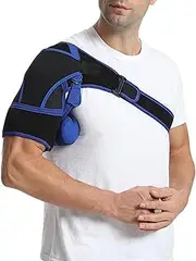 Air Bag Shoulder Support Strap - Adjustable Shoulder Support Brace for Dislocated, Anti-Dislocation, Joint Stiffness, Frozen Shoulder, Unisex Breathable Shoulder Pads Brace for Sport