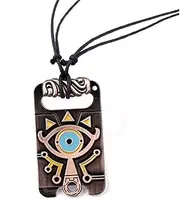 [MEETCUTE] Vintage Unisex Necklace,The Legend of Zelda Breath of The Wild Sheikah Eye Dog Tag Necklace Cosplay, Bronze