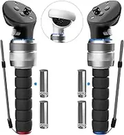 Adjustable Weight Dual Handles Extension Grips for Oculus Quest 2, Multipurpose Grip with Aluminum Case and Handles for Playing Beat Saber Games(1 Pair)