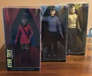 Star Trek 50th Anniversary Black Label Barbie Uhura, Kirk & Spock NIB 2016