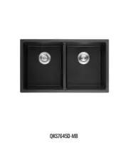 KDK Quartz Under-mount kitchen sink-QKS7645D-MB