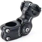 Bike Stem 25.4 Bicycle Stem Adjustable 0-60 Degree Handlebar Riser Extender for Road Bike, Mountain Bike, MTB, BMX, Cycling (Only Fit 1"/25.4mm Handlebar)
