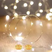 led Fairy Lights Waterproof 16.4ft String Lights Battery Operated for Wedding, H