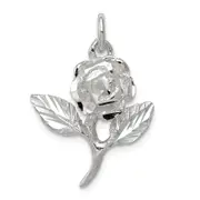Sterling Silver Rose Pendant