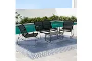 Gardeon Outdoor Sofa Set Lounge Setting Textilene Table and Chairs Garden Patio Furniture