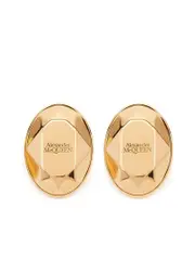 Alexander Mcqueen Faceted Stone Stud Earrings